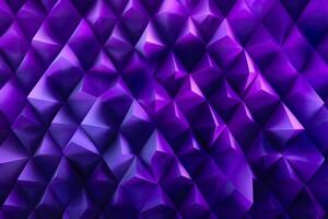 Purple Gradient Abstract Illustration. 3D triangle Background. Computer Art Design Template. AI Generative photo