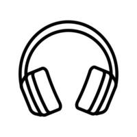 Headphones icon in vector. Illustration vector