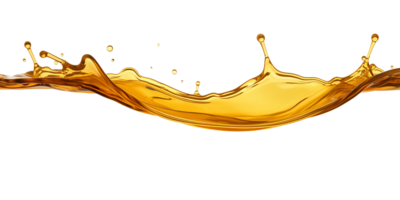 photorealistic image of a splash of oil, apple juice juice. transparent splash with drops and splashes. png