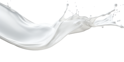 photoréaliste image de une éclaboussure de lait. éclaboussure de blanc lait, crème avec gouttes et éclaboussures. png