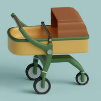 3d rendered stroller perfect for baby  product design project photo