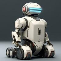 Generative AI futurim Robot With a Copy space photo