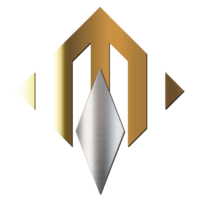 dorado letra metro logo png