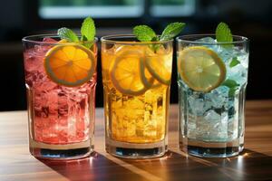 photos of summer drink capture AI Generated