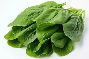 photos of spinach in indoor photo studio AI Generated