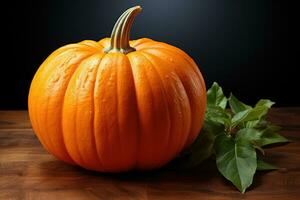 fotos de calabaza en interior foto estudio ai generado