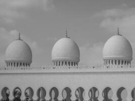 mezquita en abu dhabi foto