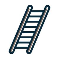 Ladder Vector Thick Line Filled Dark Colors