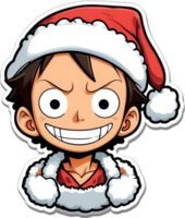 ett bit santa claus png ai generativ