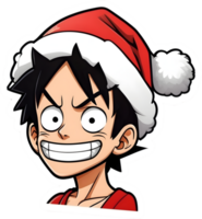 one piece santa claus png  ai generative