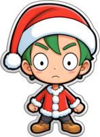 roronoa zoro met de kerstman hoed ai generatief png