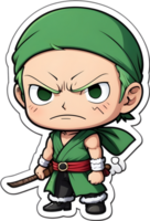 roronoa zoro un pezzo icona ai generativo png