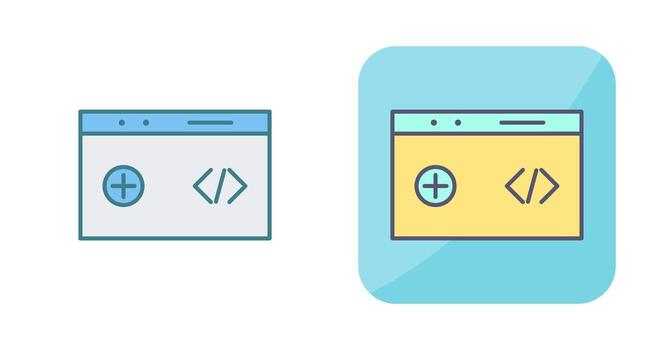 icono de vector de código limpio único