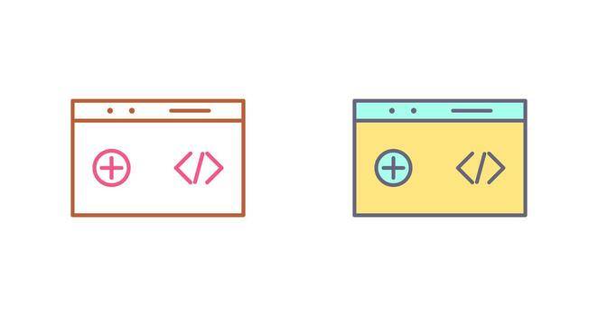 Unique Clean Code Vector Icon