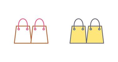 Unique Shopping Bags Vector Icon