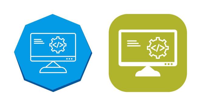 Unique Code Optimization Vector Icon