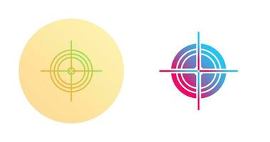 Unique Target Vector Icon