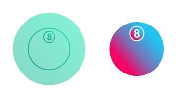 Unique Eight Ball Vector Icon