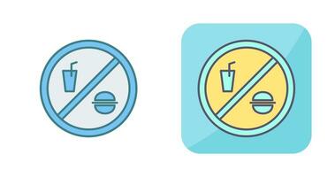 No Food or Drinks Vector Icon