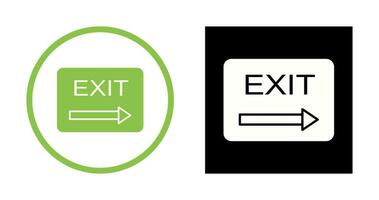 Unique Exit Vector Icon