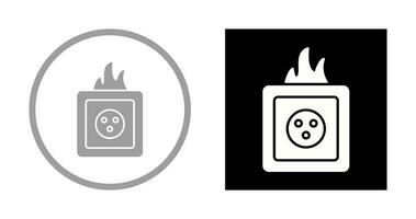 Unique Fire in Socket Vector Icon