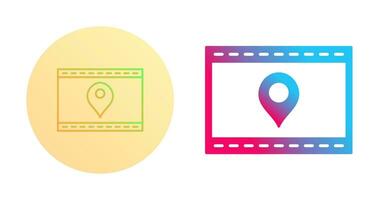 Unique Location Web Advertising Vector Icon