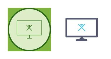 Unique Disconnected Network Vector Icon