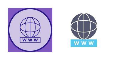 Unique World Wide Web Vector Icon