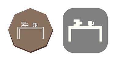 Unique Study Desk Vector Icon