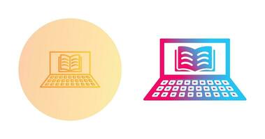 Unique Online Books Vector Icon