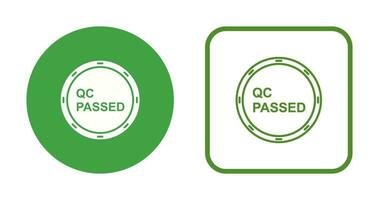 Unique QC Passed Vector Icon