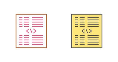 Piece of Code Vector Icon