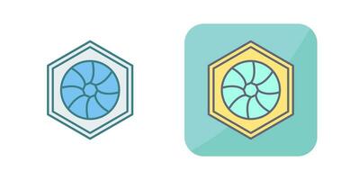 Unique Hexagonal Diaphram Vector Icon