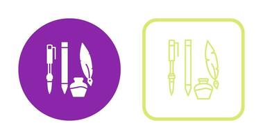 Unique Writing Equipment Vector Icon