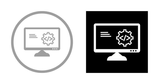 Unique Code Optimization Vector Icon
