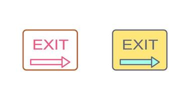 Unique Exit Vector Icon