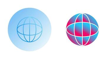 Unique Globe Vector Icon