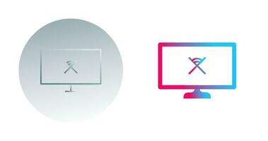 Unique Disconnected Network Vector Icon