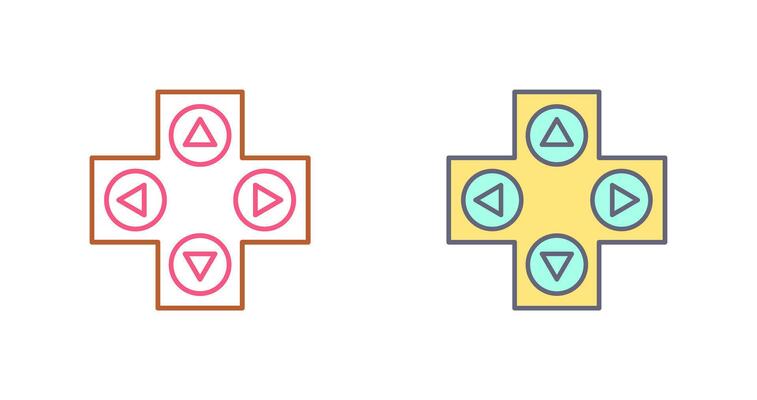 Unique Gaming Control Vector Icon