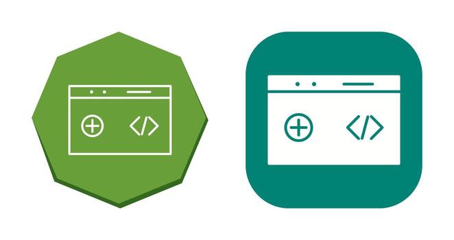 Unique Clean Code Vector Icon