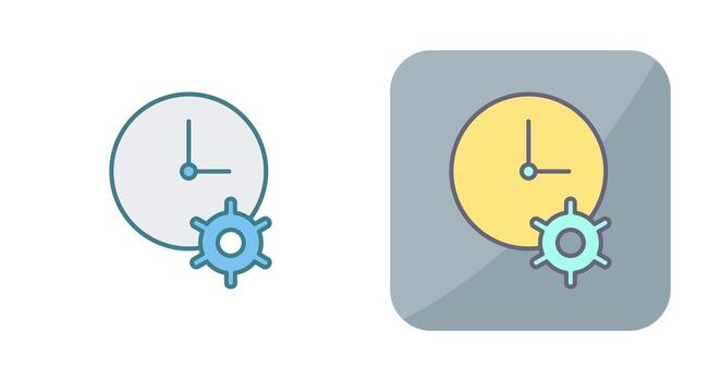Unique Time Optimization Vector Icon