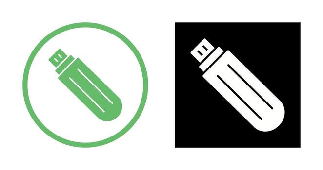 Unique USB Drive Vector Icon