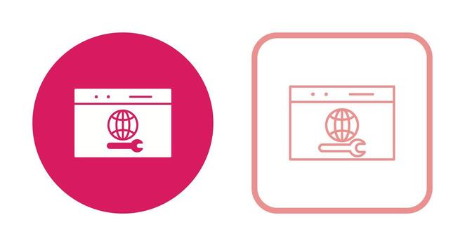 icono de vector de soporte web único