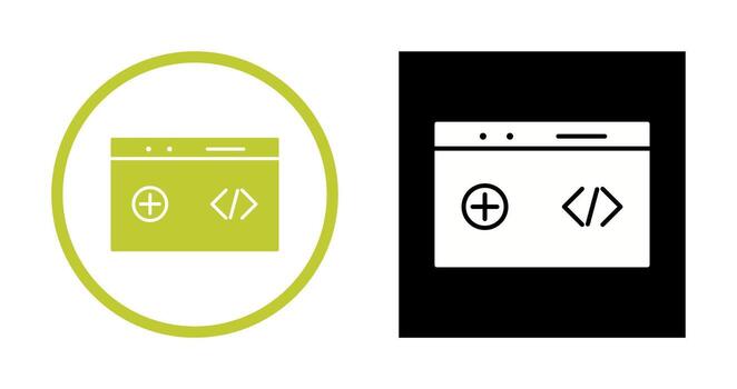 Unique Clean Code Vector Icon