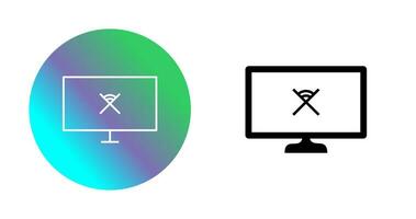 Unique Disconnected Network Vector Icon