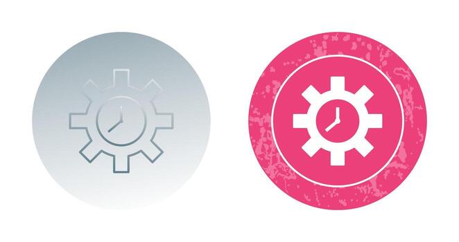 icono de vector de optimización de tiempo único