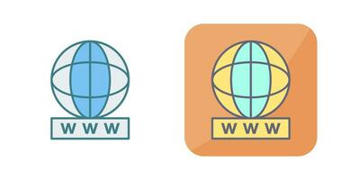 Unique World Wide Web Vector Icon