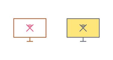Unique Disconnected Network Vector Icon