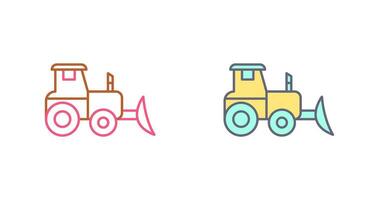 Industrial Tractor Vector Icon