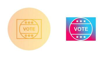 Vote Sticker Vector Icon